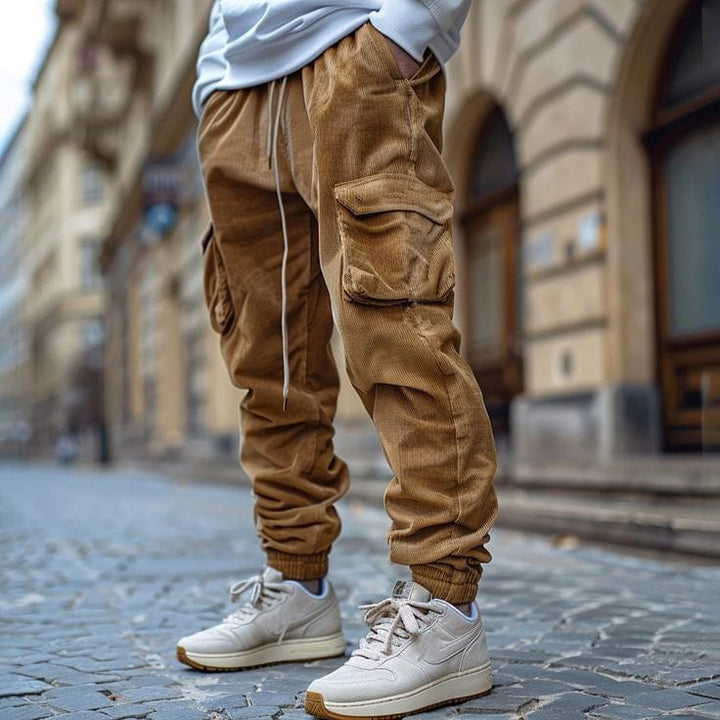 LAURENT MONACO | Elegante Cordhose mit Kordelzug