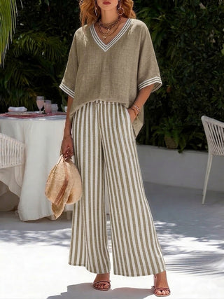 Alira™ | Gestreiftes Zweiteiliges Outfit
