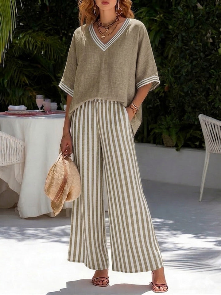 Alira™ | Gestreiftes Zweiteiliges Outfit