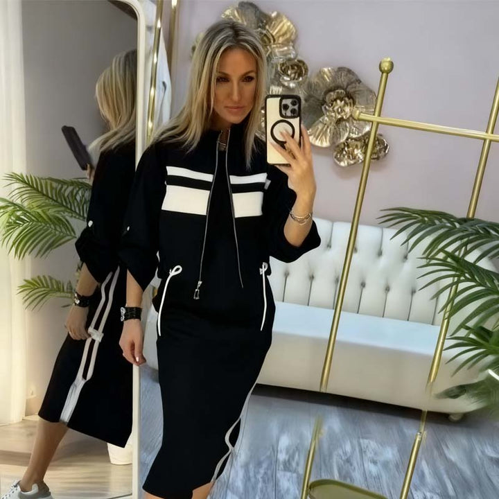 Mire™ | Komfortables Midi-Kleid mit Weste