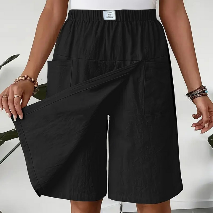 Britt™ | Elastischer Rock mit integrierten Shorts