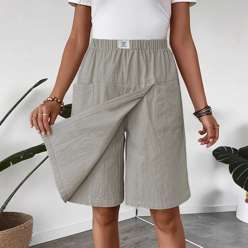 Britt™ | Elastischer Rock mit integrierten Shorts