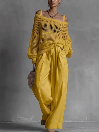 Clarisse™ | Off-Shoulder Two-Piece Set