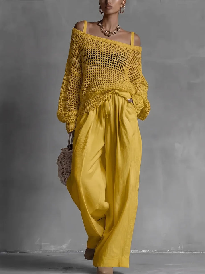 Clarisse™ | Off-Shoulder Two-Piece Set