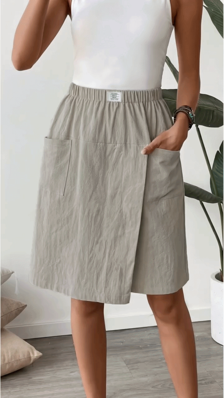 Britt™ | Elastischer Rock mit integrierten Shorts