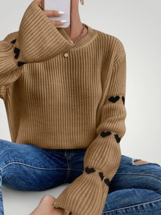 Amore | Stilvoller gerippter Pullover für Damen