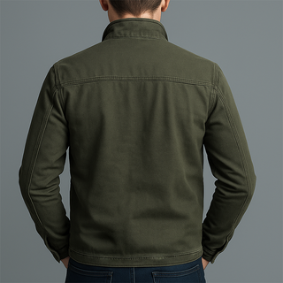 Tristan Retro Baumwoll Zip-Jacke