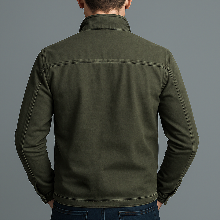 Tristan Retro Baumwoll Zip-Jacke