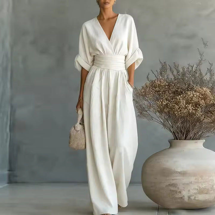 Georgina™ | Stilvoller V-Ausschnitt Jumpsuit
