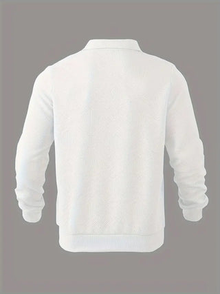 Rafael | Vintage-Zip-Pullover im geometrischen Design