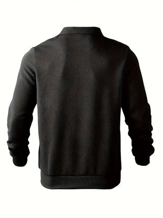 Rafael | Vintage-Zip-Pullover im geometrischen Design